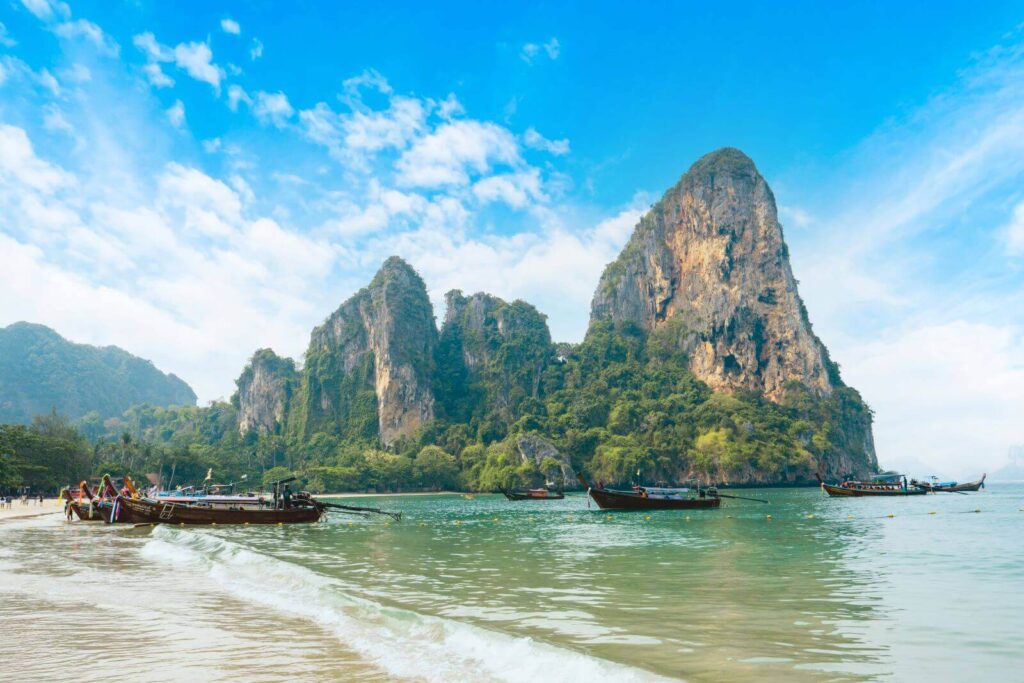 Railay, also known as Rai Leh, is a small peninsula between the city of Krabi and Ao Nang in Thailand.