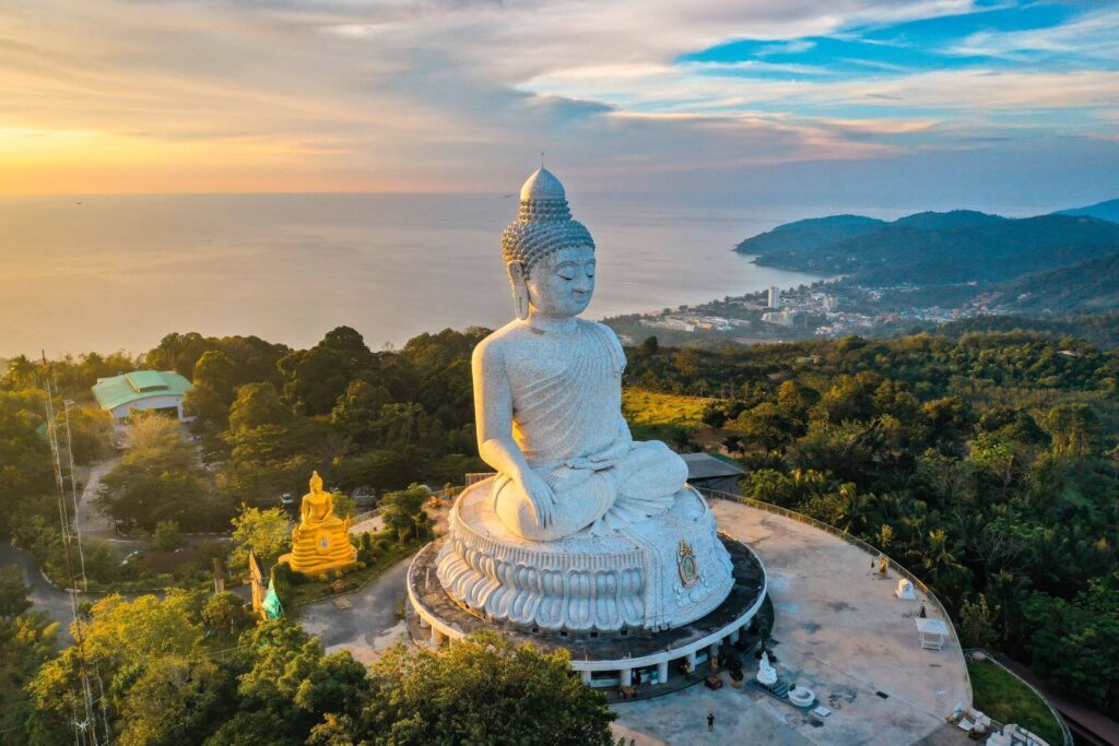 aerial-view-big-buddha-viewpoint-sunset-phuket-province-thailand