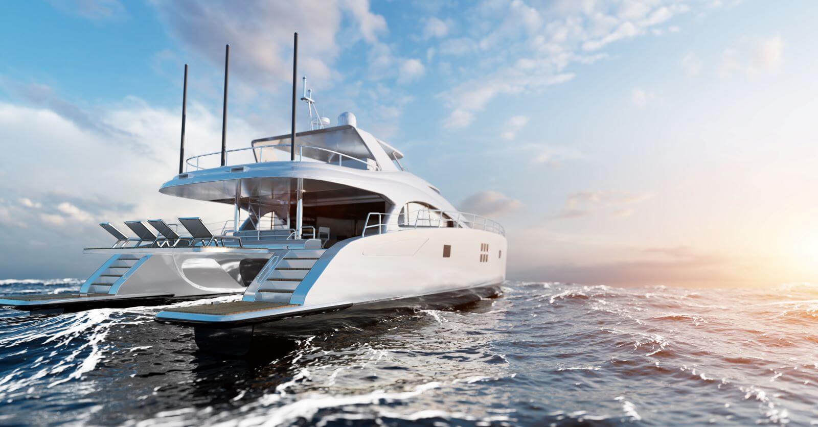 catamaran-motor-yacht-ocean-sunny-day