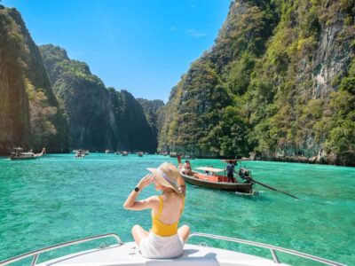 woman-tourist-boat-trip-traveller-relaxing-pileh-lagoon-phi-phi-island-krabi-thailand-destination-travel-vacation-holiday