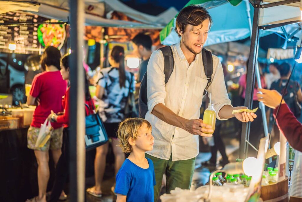 Local markets such as the one in Phuket Week-End Market or Krabi's Night Market mean complete overloading of the senses