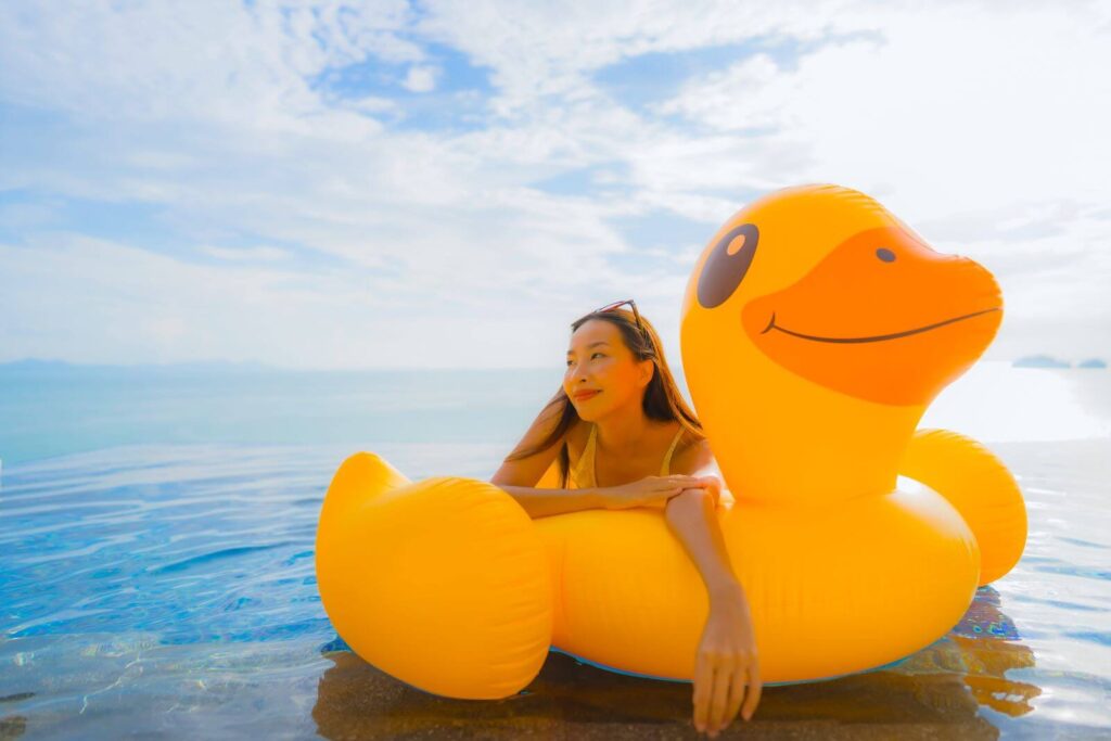 portrait-young-asian-woman-bikini-yellow-duck-phuket-krabi-phang-nga-andaman-sea-islands-thailand